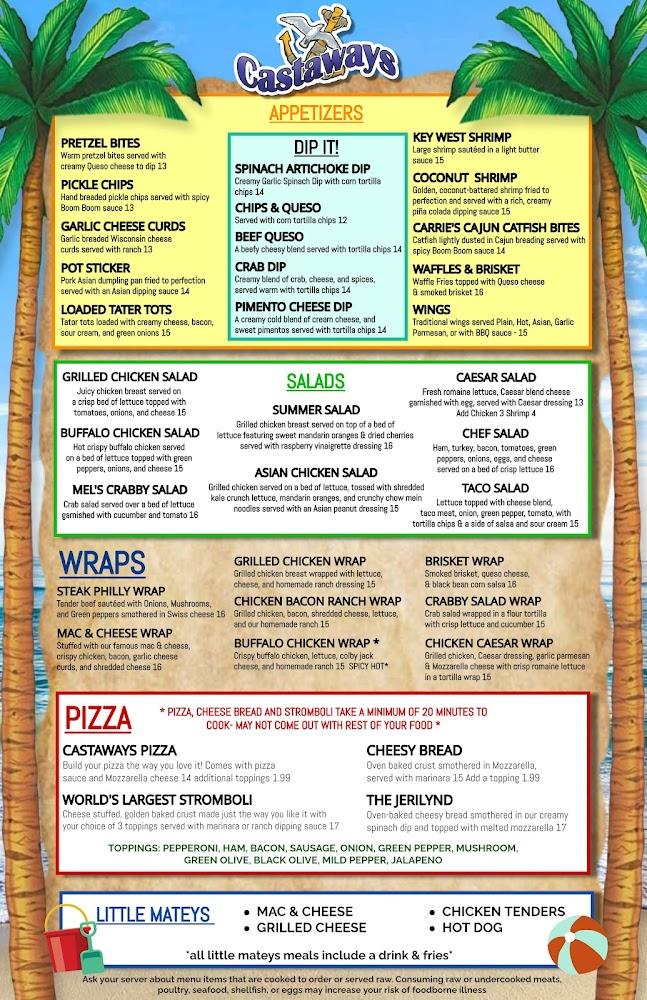 Castaways Menu image 2
